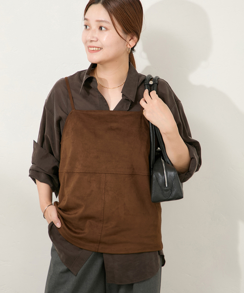 ブラウス シャツ フェイクスエードキャミ レディース JOURNAL STANDARD ブラウス シャツ フェイクスエードキャミ