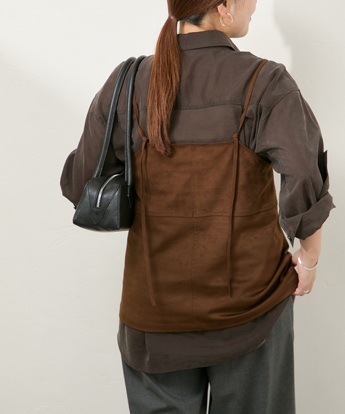 JOURNALSTANDARD　フェイクスエードキャミ JOURNAL STANDARD（ジャーナルスタンダード）の「フェイクスエード