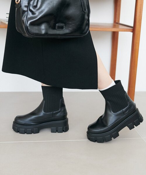 DISCOAT（ディスコート）の「トラックソールソックスブーツ（ブーツ・レディース・ブラック/ブラウン・SMALL/LARGE/MEDIUM/X-LARGE）」の8枚目の写真