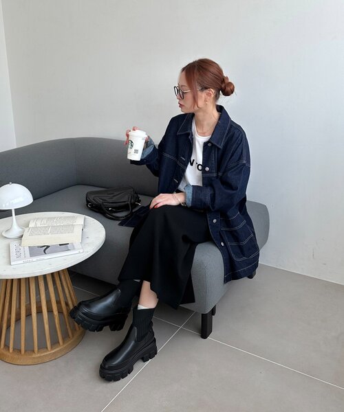 DISCOAT（ディスコート）の「トラックソールソックスブーツ（ブーツ・レディース・ブラック/ブラウン・SMALL/LARGE/MEDIUM/X-LARGE）」の9枚目の写真