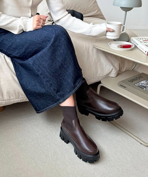 DISCOAT（ディスコート）の「トラックソールソックスブーツ（ブーツ・レディース・ブラック/ブラウン・SMALL/LARGE/MEDIUM/X-LARGE）」の13枚目の写真