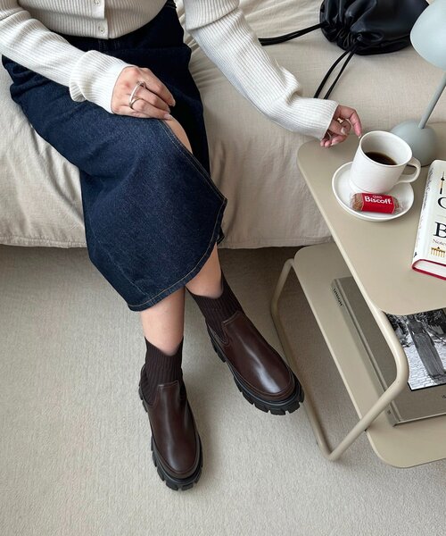 DISCOAT（ディスコート）の「トラックソールソックスブーツ（ブーツ・レディース・ブラック/ブラウン・SMALL/LARGE/MEDIUM/X-LARGE）」の17枚目の写真