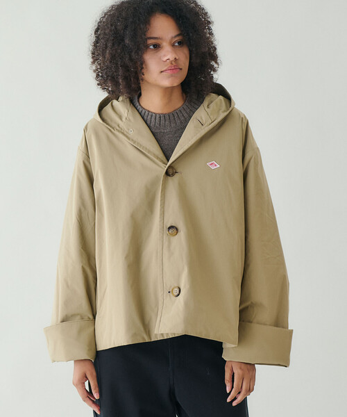 DANTON(ダントン)の「DANTON | 中綿フードジャケット WOMEN(その他アウター・レディース・ネイビー/ベージュ・36)」の4枚目の写真