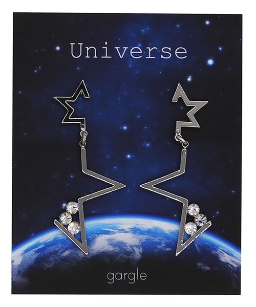 gargle(ガーグル)の「gargle ガーグル:宇宙シリーズ double star スター 星 ピアス(ピアス(両耳用)・レディース・ゴールド/シルバー・FREE)」の4枚目の写真