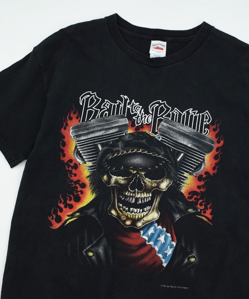 VINTAGE(ヴィンテージ)の「【USED】Y2K Tennessee River “Bad to the Bone” バイク Tシャツ(Tシャツ/カットソー・メンズ・ブラック・LARGE)」の2枚目の写真