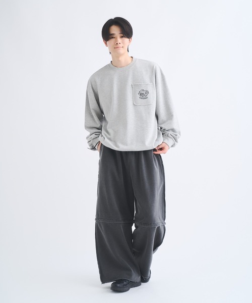 2wayカットオフワイドスウェットパンツ（スウェットパンツ）｜Remember