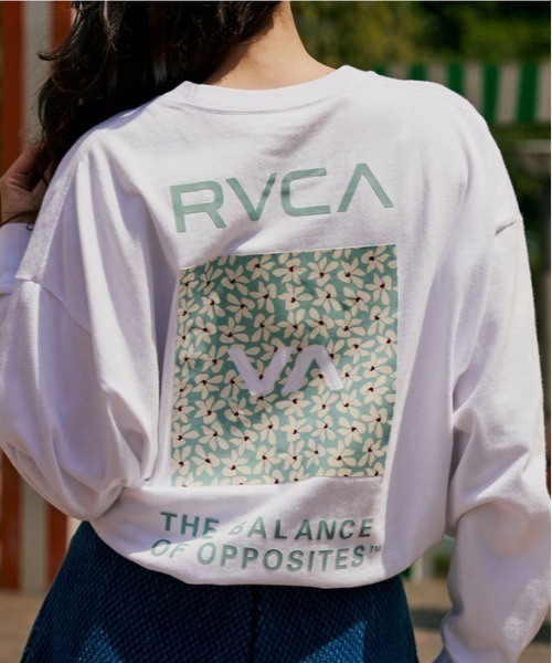 RVCA(ルーカ)の「RVCA/ルーカ バックプリントロンT BF044-052(Tシャツ/カットソー・レディース・ホワイト/ブラック・L/M)」の5枚目の写真