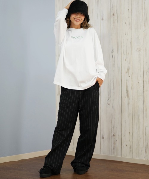 RVCA(ルーカ)の「RVCA/ルーカ バックプリントロンT BF044-052(Tシャツ/カットソー・レディース・ホワイト/ブラック・L/M)」の14枚目の写真