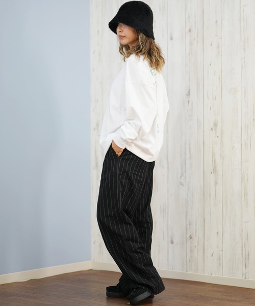 RVCA(ルーカ)の「RVCA/ルーカ バックプリントロンT BF044-052(Tシャツ/カットソー・レディース・ホワイト/ブラック・L/M)」の20枚目の写真