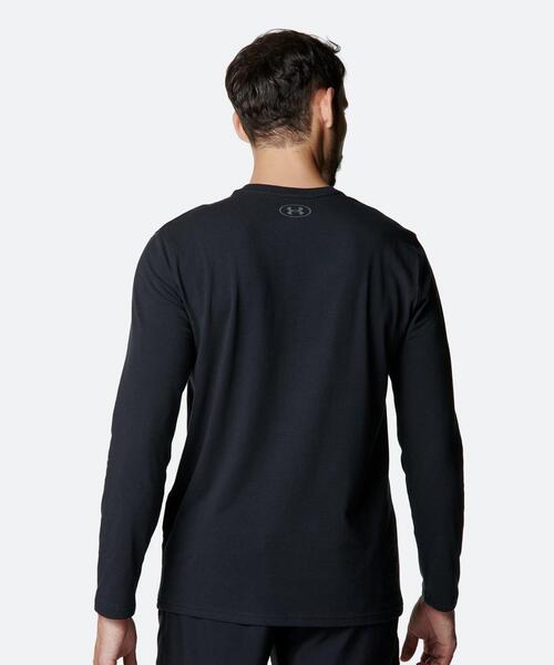 UNDER ARMOUR(アンダーアーマー)の「UAパフォーマンスコットン ロングスリーブ Tシャツ(トレーニング/メンズ)(Tシャツ/カットソー・メンズ・ブラック・S/3XL/M/L/XL/2XL)」の2枚目の写真