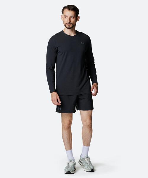 UNDER ARMOUR(アンダーアーマー)の「UAパフォーマンスコットン ロングスリーブ Tシャツ(トレーニング/メンズ)(Tシャツ/カットソー・メンズ・ブラック・S/3XL/M/L/XL/2XL)」の3枚目の写真