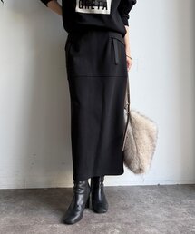 【新色追加/セットアップ対応/WEB限定】ポンチバックフレアスカート