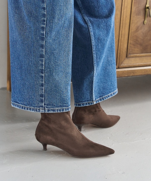 LE TALON（ルタロン）の「4cmポインテッドショートブーツ（ブーツ・レディース・ブラック/ブラウン/ブラック系その他/レモンイエロー・SMALL/X-SMALL/LARGE/MEDIUM/X-LARGE）」の14枚目の写真