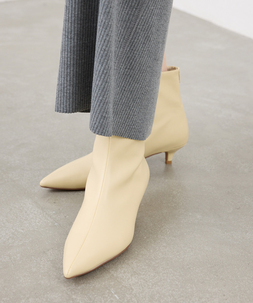 LE TALON（ルタロン）の「4cmポインテッドショートブーツ（ブーツ・レディース・ブラック/ブラウン/ブラック系その他/レモンイエロー・SMALL/X-SMALL/LARGE/MEDIUM/X-LARGE）」の18枚目の写真