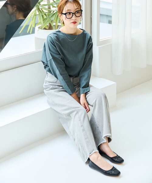 FREAK'S STORE（フリークスストア）の「限定展開　リボン バレエシ ューズ[36～38サイズ展開]（バレエシューズ・レディース・レッド/シルバー/ブラック・38/36/37）」の4枚目の写真