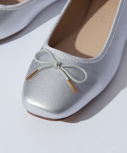 FREAK'S STORE（フリークスストア）の「限定展開　リボン バレエシ ューズ[36～38サイズ展開]（バレエシューズ・レディース・レッド/シルバー/ブラック・38/36/37）」の19枚目の写真