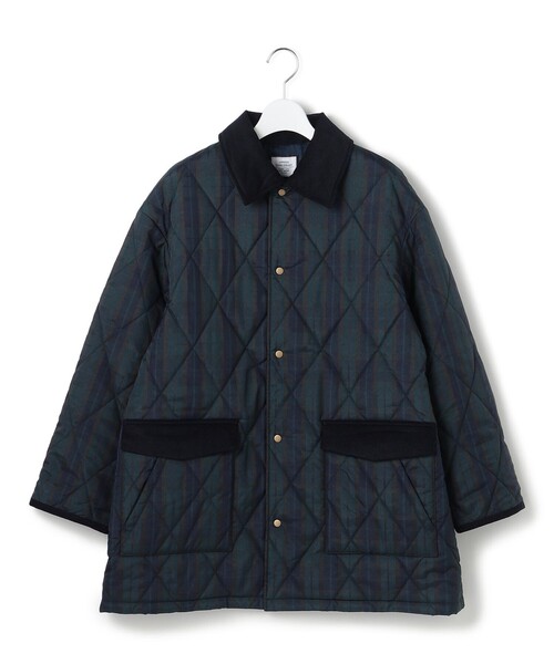 J.PRESS YORK STREET（ジェイプレスヨークストリート）の「【WOMEN】チャックキルティング ショートコート（ダウンジャケット/コート・レディース・ネイビー系3/ベージュ系3・F）」の2枚目の写真