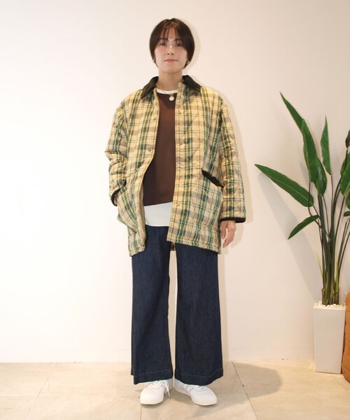 J.PRESS YORK STREET（ジェイプレスヨークストリート）の「【WOMEN】チャックキルティング ショートコート（ダウンジャケット/コート・レディース・ネイビー系3/ベージュ系3・F）」の3枚目の写真