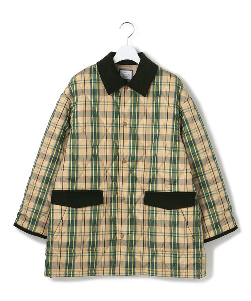J.PRESS YORK STREET（ジェイプレスヨークストリート）の「【WOMEN】チャックキルティング ショートコート（ダウンジャケット/コート・レディース・ネイビー系3/ベージュ系3・F）」の5枚目の写真