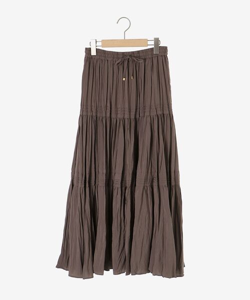 le.coeur blanc（ルクールブラン）の「《手洗い可能》エアータンブラーランダムプリーツスカート（スカート・レディース・ブラウン/ブラック・38）」の3枚目の写真