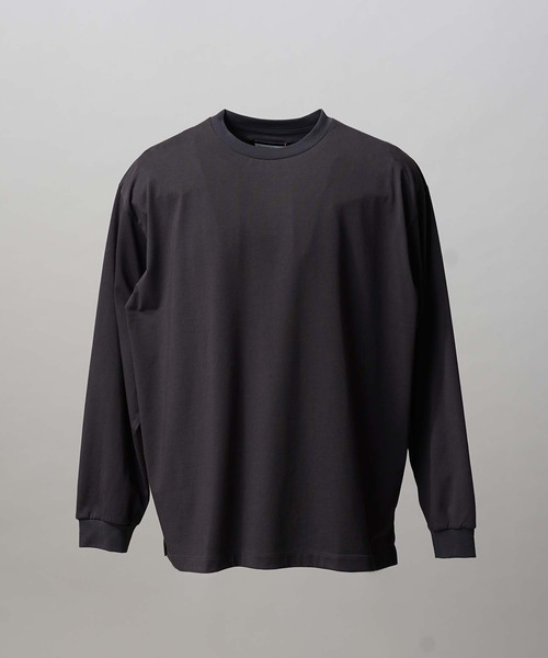 MAISON SPECIAL(メゾンスペシャル)の「《UNISEX》ECIL Plating Prime-Over Crew Neck Long Sleeve T-Shirt/ECILプレーティングプライムオーバーリブクルーネックロングスリーブTシャツ【MAISON SPECIAL/メゾンスペシャル】(Tシャツ/カットソー・メンズ・バーガンディー/ホワイト/チャコールグレー/サックスブルー/ブラック・0/2/1)」の8枚目の写真