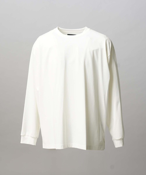MAISON SPECIAL(メゾンスペシャル)の「《UNISEX》ECIL Plating Prime-Over Crew Neck Long Sleeve T-Shirt/ECILプレーティングプライムオーバーリブクルーネックロングスリーブTシャツ【MAISON SPECIAL/メゾンスペシャル】(Tシャツ/カットソー・メンズ・バーガンディー/ホワイト/チャコールグレー/サックスブルー/ブラック・0/2/1)」の6枚目の写真