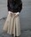 CLANEiNlj́uTUCK DETAIL FLARE SKIRTiXJ[gjvbx[W