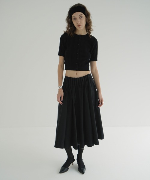 TUCK DETAIL FLARE SKIRT（スカート）｜CLANE（クラネ）の