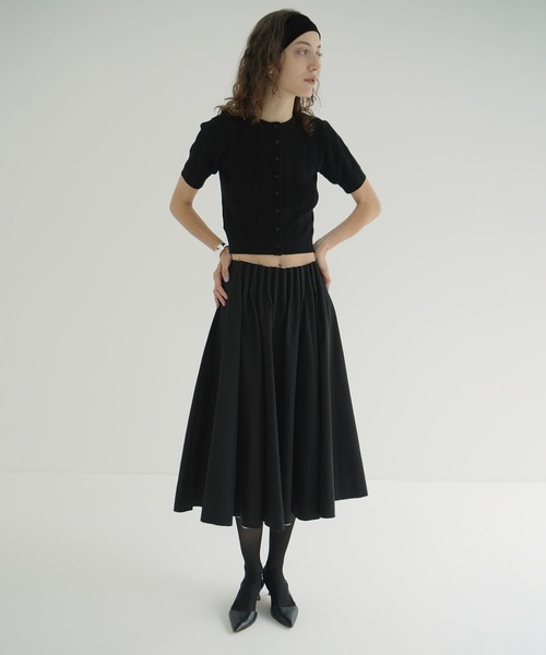 TUCK DETAIL FLARE SKIRT（スカート）｜CLANE（クラネ）の