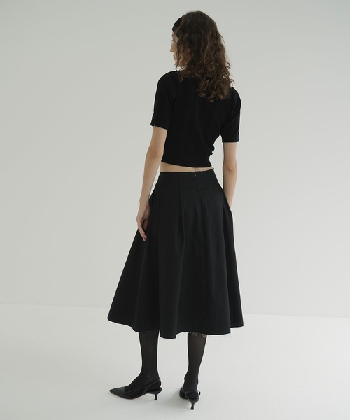 クラネ　フレアスカート TUCK DETAIL FLARE SKIRT（スカート）｜CLANE（クラネ）の