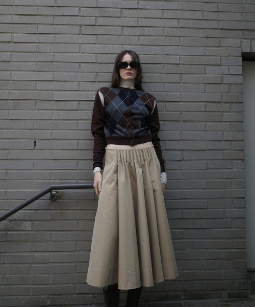 スカート epine middle 2way ribbon pleats skirt epine middle 2way ribbon pleats skirt