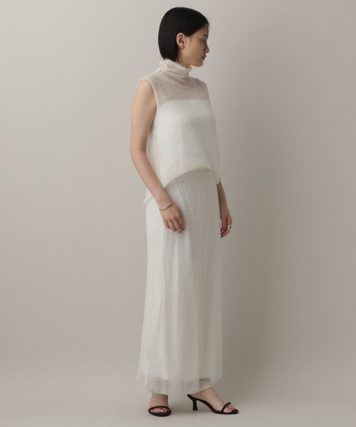 A part by(アパートバイ)の「エアリーウールシアーセットアップ(ワンピース・レディース・グリーン系その他2/グレー系その他2/アイボリー・FREE)」の11枚目の写真