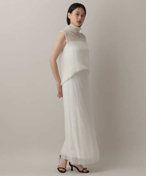 A part by(アパートバイ)の「エアリーウールシアーセットアップ(ワンピース・レディース・グリーン系その他2/グレー系その他2/アイボリー・FREE)」の10枚目の写真