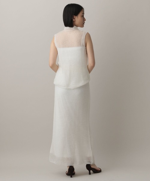 A part by(アパートバイ)の「エアリーウールシアーセットアップ(ワンピース・レディース・グリーン系その他2/グレー系その他2/アイボリー・FREE)」の9枚目の写真