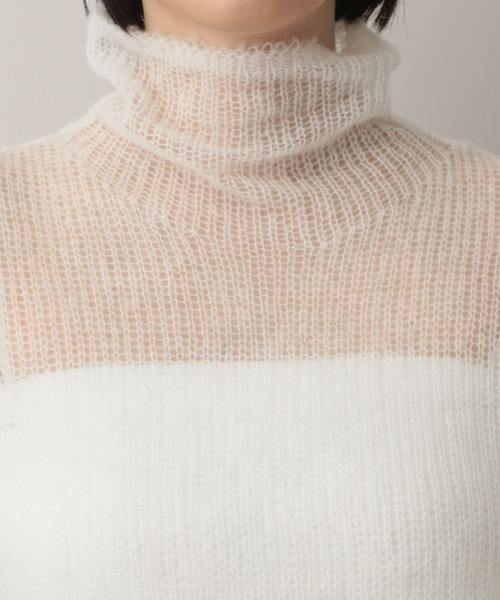 A part by(アパートバイ)の「エアリーウールシアーセットアップ(ワンピース・レディース・グリーン系その他2/グレー系その他2/アイボリー・FREE)」の15枚目の写真