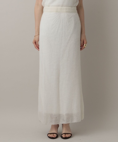 A part by(アパートバイ)の「エアリーウールシアーセットアップ(ワンピース・レディース・グリーン系その他2/グレー系その他2/アイボリー・FREE)」の5枚目の写真