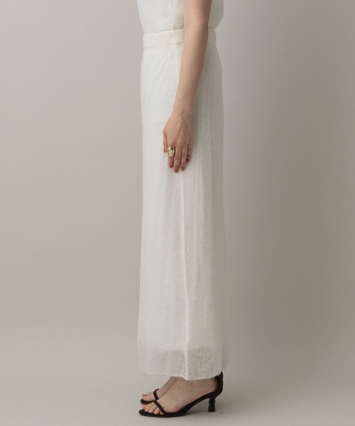 A part by(アパートバイ)の「エアリーウールシアーセットアップ(ワンピース・レディース・グリーン系その他2/グレー系その他2/アイボリー・FREE)」の4枚目の写真