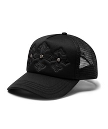 SUPPLIER(TvC[)̃LbvbTriple Black Cross Leather Patch Mesh CapbSUPPLIER(Lbv)