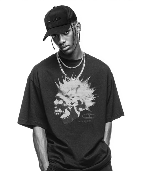 SUPPLIER(サプライヤー)の「キャップ|Triple Black Cross Leather Patch Mesh Cap|SUPPLIER(キャップ・メンズ・ブラック・FREE)」の2枚目の写真