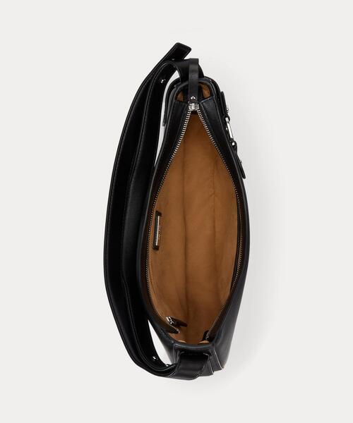 LAUREN RALPH LAUREN(ローレン ラルフ ローレン)の「レザー ラージ Tasha ショルダー バッグ(ショルダーバッグ・レディース・ブラック系1・ONE)」の8枚目の写真