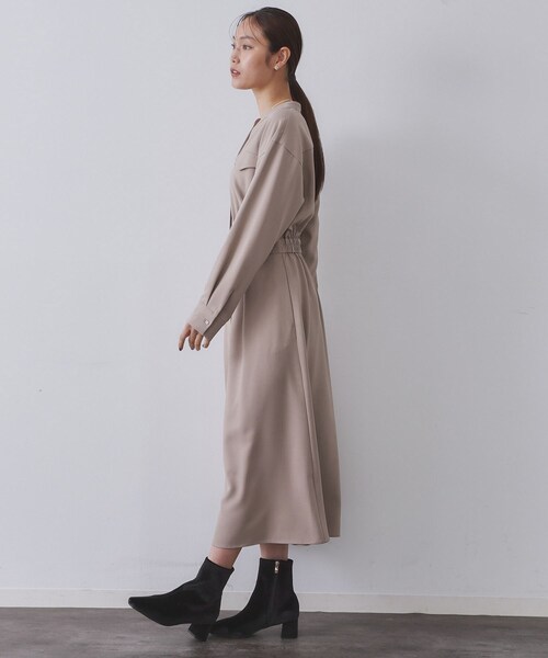 OPAQUE.CLIP（オペークドットクリップ）の「ベーシックショートブーツ【THEシリーズ/抗菌防臭加工】（ブーツ・レディース・ブラウン系その他/ブラック/ナチュラル/ブラック系7・02/01/03）」の9枚目の写真