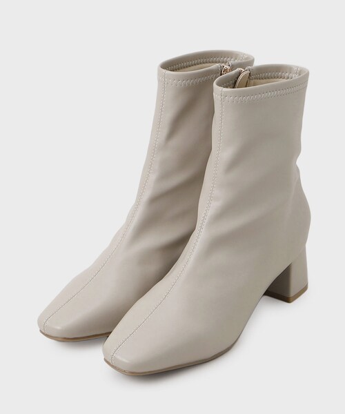 OPAQUE.CLIP（オペークドットクリップ）の「ベーシックショートブーツ【THEシリーズ/抗菌防臭加工】（ブーツ・レディース・ブラウン系その他/ブラック/ナチュラル/ブラック系7・02/01/03）」の12枚目の写真