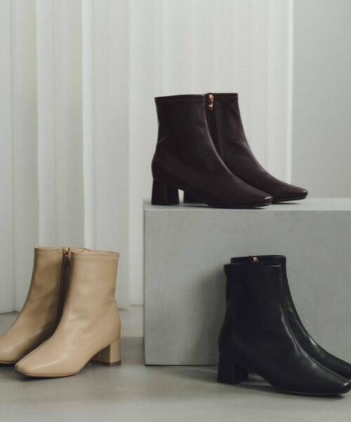 OPAQUE.CLIP（オペークドットクリップ）の「ベーシックショートブーツ【THEシリーズ/抗菌防臭加工】（ブーツ・レディース・ブラウン系その他/ブラック/ナチュラル/ブラック系7・02/01/03）」の19枚目の写真