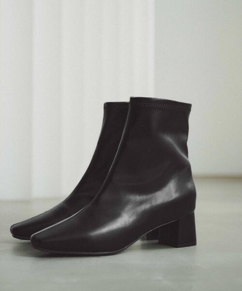 OPAQUE.CLIP（オペークドットクリップ）の「ベーシックショートブーツ【THEシリーズ/抗菌防臭加工】（ブーツ・レディース・ブラウン系その他/ブラック/ナチュラル/ブラック系7・02/01/03）」の20枚目の写真
