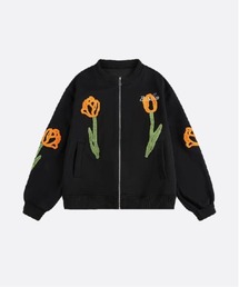 U:UME([)Tulip Motif Baseball Jacket(X^W)