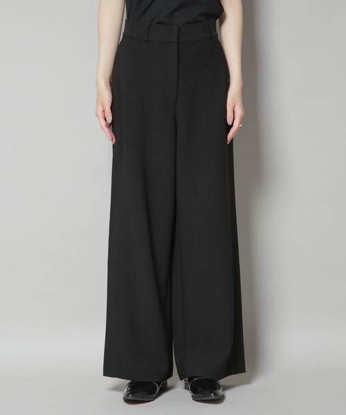 NANO universe（ナノユニバース）の「サイドタックカットジョーゼットパンツ（スラックス・レディース・ブラック/レンガ/モカ・FREE）」の11枚目の写真