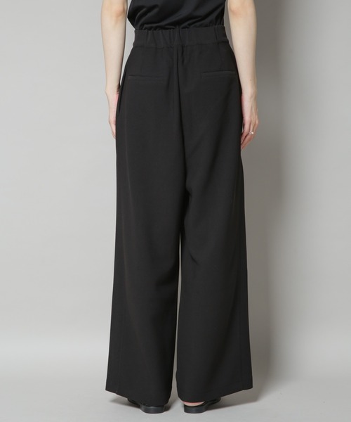 NANO universe（ナノユニバース）の「サイドタックカットジョーゼットパンツ（スラックス・レディース・ブラック/レンガ/モカ・FREE）」の13枚目の写真