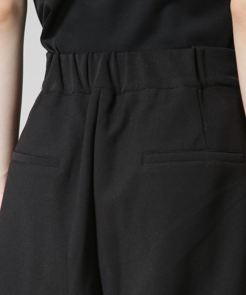 NANO universe（ナノユニバース）の「サイドタックカットジョーゼットパンツ（スラックス・レディース・ブラック/レンガ/モカ・FREE）」の5枚目の写真