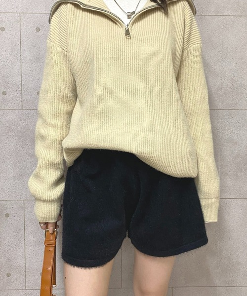 NANEA(ナネア)の「シャギーニットショートパンツ(その他パンツ・レディース・ブラック/ブラウン/ブルー・フリー)」の5枚目の写真