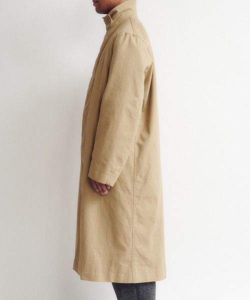 DIGAWEL(ディガウェル)の「Balmacaan coat(ステンカラーコート・メンズ・ブラック/キャメル・2)」の7枚目の写真